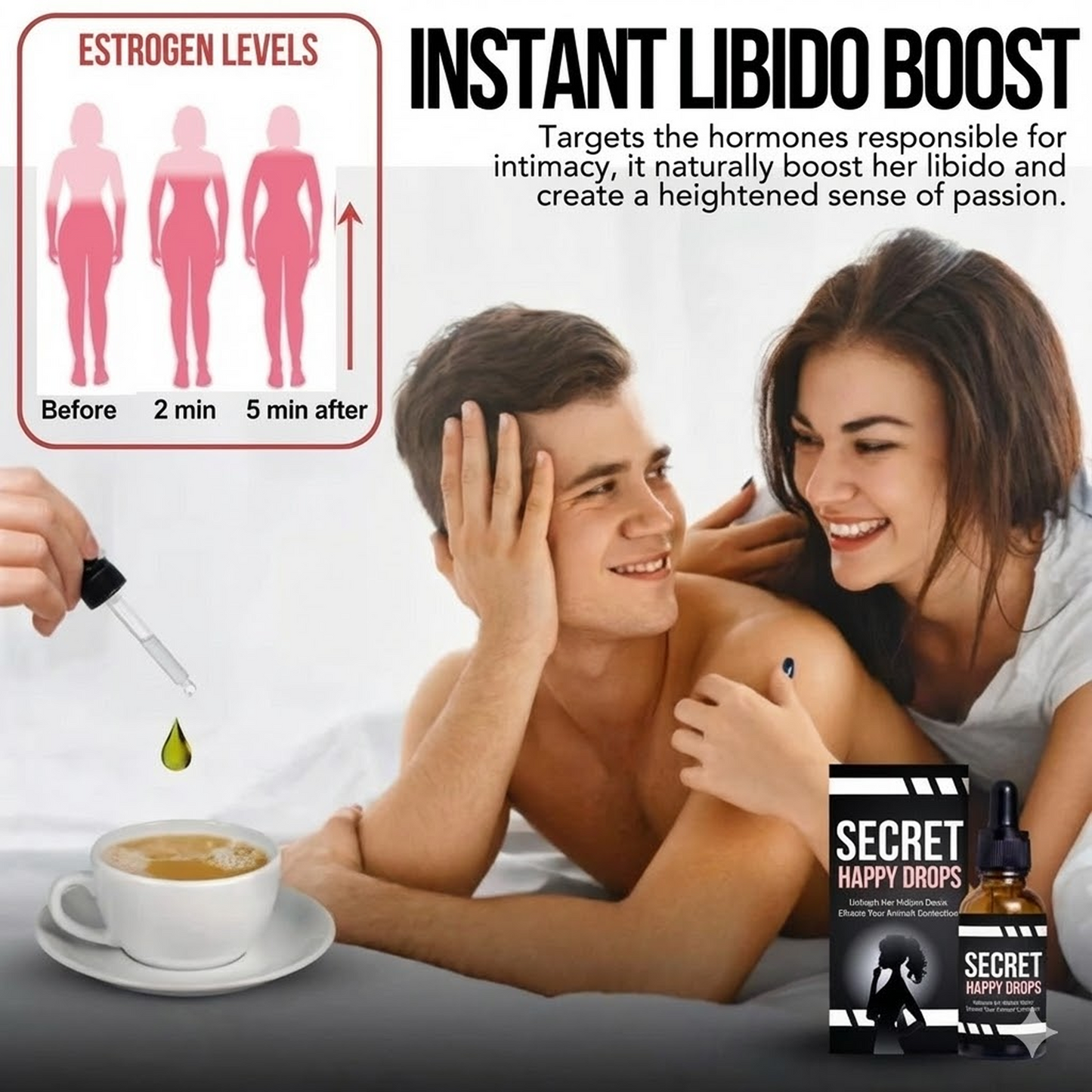 Secret Happy Drops for Women -Increase Intimacy & Pleasure