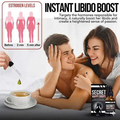 Secret Happy Drops for Women -Increase Intimacy & Pleasure