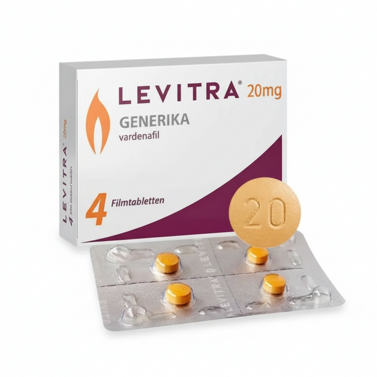 levitra 20mg tablet - 4 Tablet