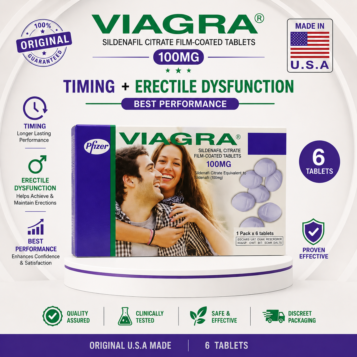 Viagra 100 mg ( 6 tablet ) Original
