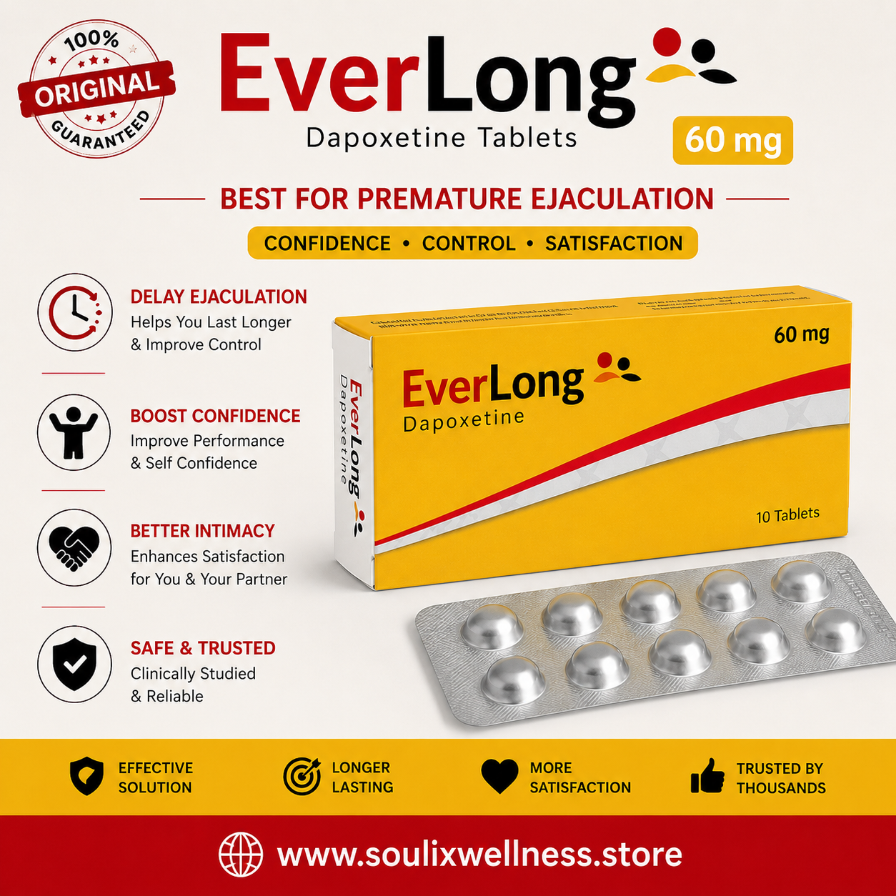 Everlong 60mg Dapoxetine  