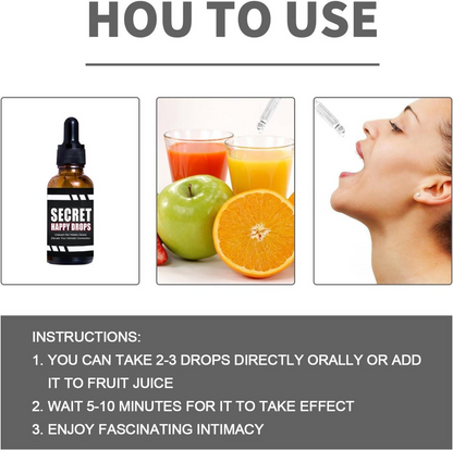 Secret Happy Drops for Women -Increase Intimacy & Pleasure