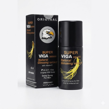 Super Viga 99000 Natural Ginseng Extracts Delay Spray For Men 45ml Made In Germany